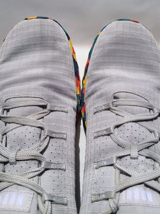 Nobull Allday Gray Arctic Wild Marigold Sneaker Men US9 Ripstop Running Gym